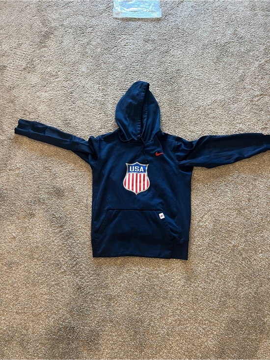 Nike Other - Nike USA Hockey Navy Hoodie with Shield Logo